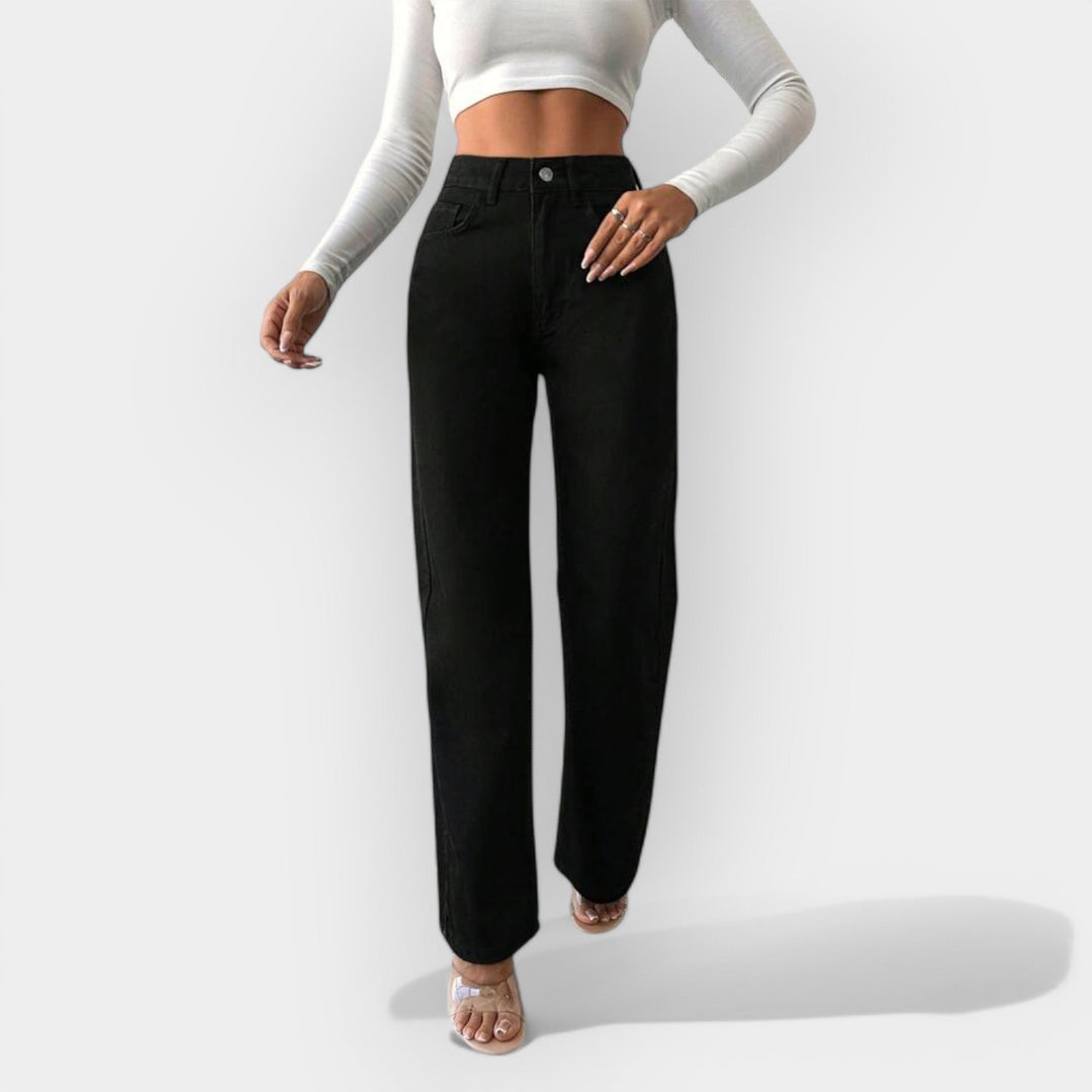 Wide Leg High Waisted Jeans