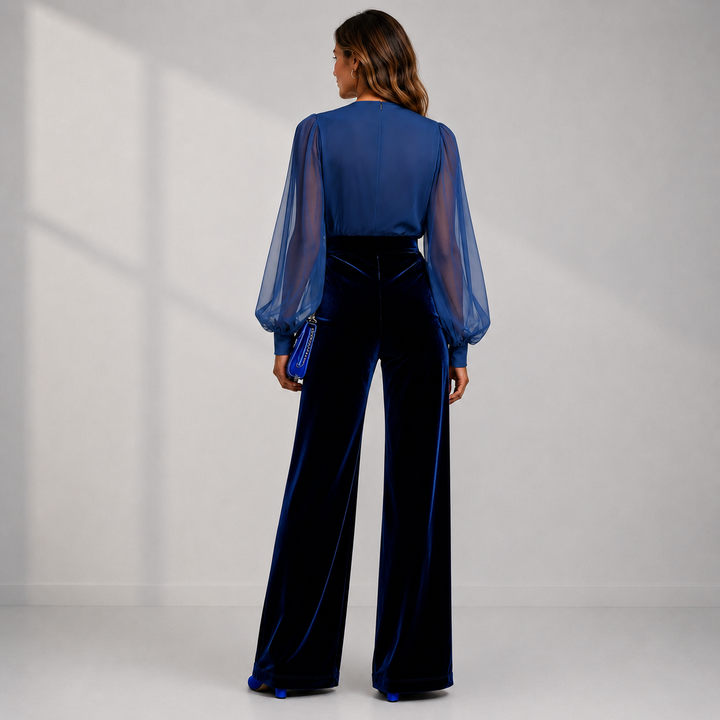 Zaira | Velvet Elegance Jumpsuit
