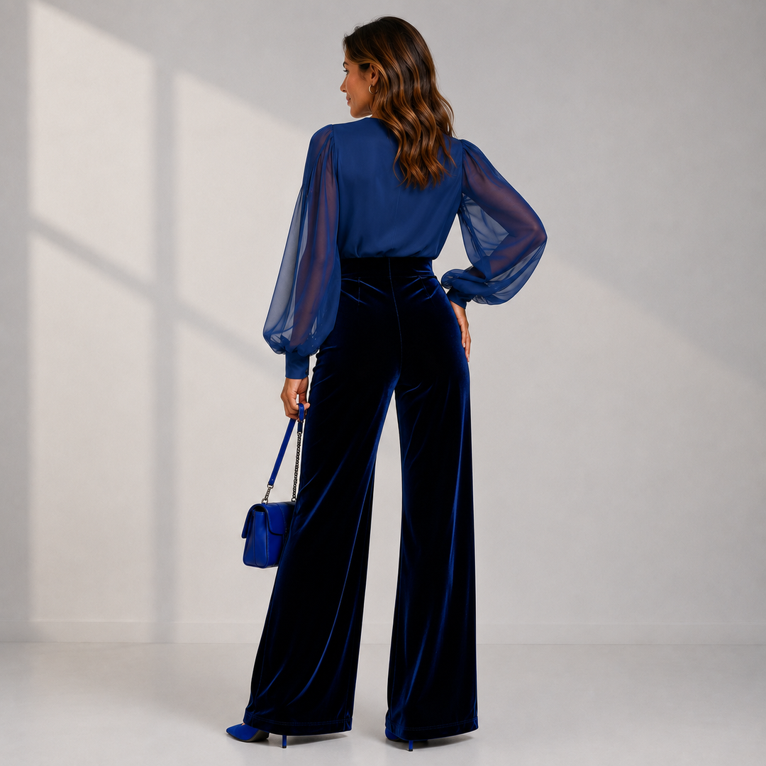 Zaira | Velvet Elegance Jumpsuit