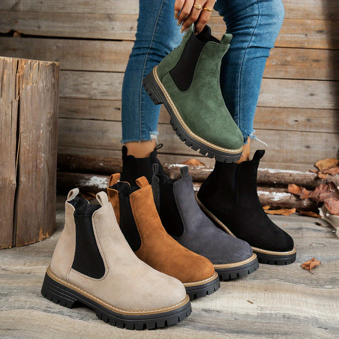Mila - Chunky Platform Ankle Boots