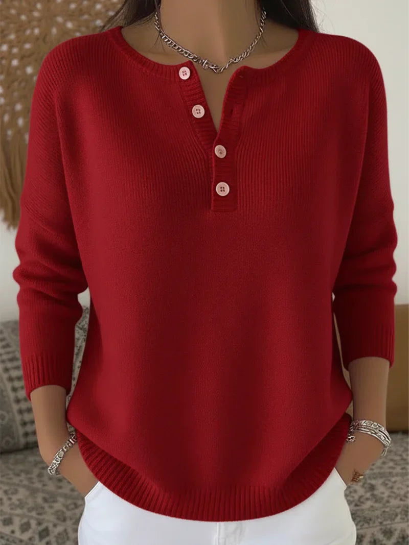 Mara | Button-Up Knit Sweater