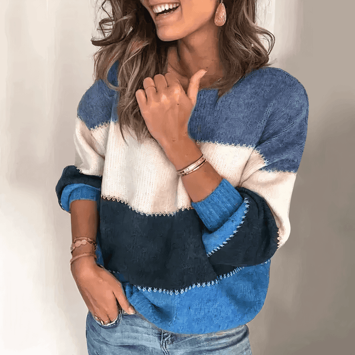 Elise Moretti | Soft Contrast Knit Sweater